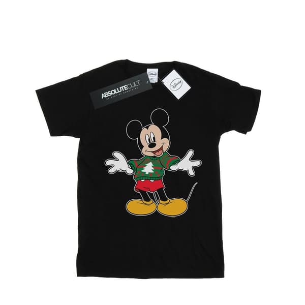 Disney Flickor Musse Pigg-juljacka Stroke T-shirt i bomull