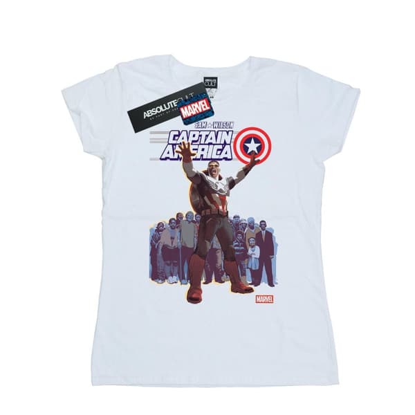 Marvel Womens/Ladies Captain America Sam Wilson Cover Cotton T-Shirt