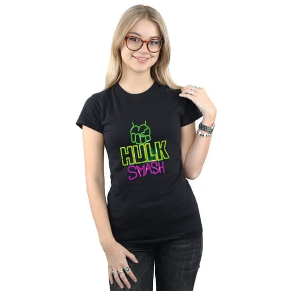 Marvel Dam/Hulk Smash T-shirt i bomull