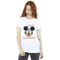 Miniatyrbild 2 av 3: Disney Dam/Tjej Musse Pigg Jolly Christmas Glasögon Boyfriend T-shirt i bomull