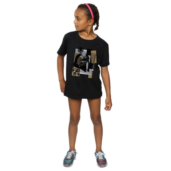 Star Wars Girls The Last Jedi Kylo Ren Patchwork Cotton T-Shirt