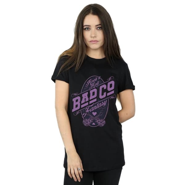 Bad Company Womens/Ladies Rock N Roll Fantasy Cotton Boyfriend T-Shirt