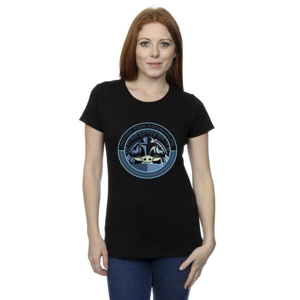 Star Wars Womens/Ladies The Mandalorian Grogu Ready For Adventure Cotton T-Shirt