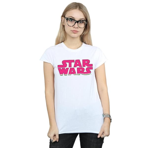 Star Wars Dam/t-shirt i bomull med vattenmelonlogga