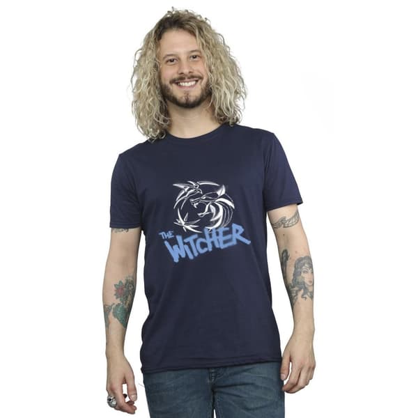 Netflix The Witcher Spray Logo T-shirt för herrar