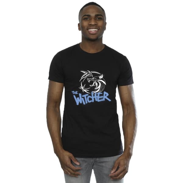 Netflix Mens The Witcher Spray Logo T-Shirt