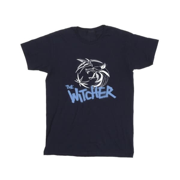 Netflix The Witcher Spray Logo T-shirt för herrar