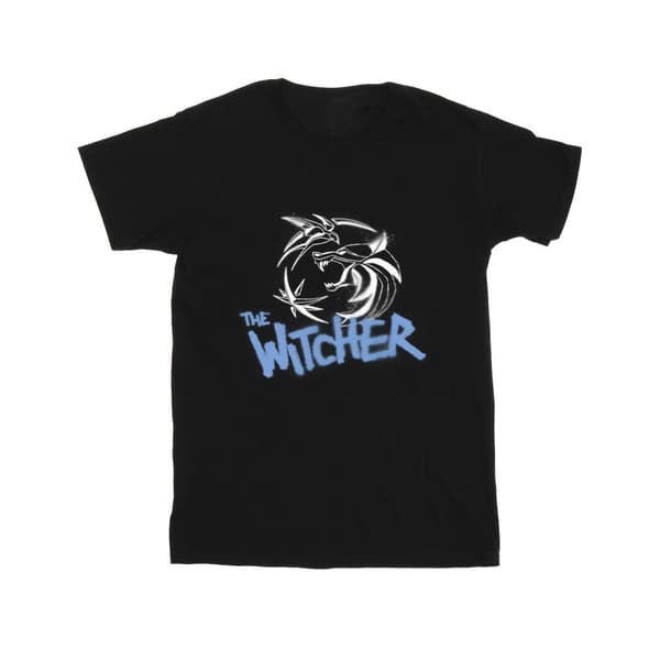 Netflix Mens The Witcher Spray Logo T-Shirt