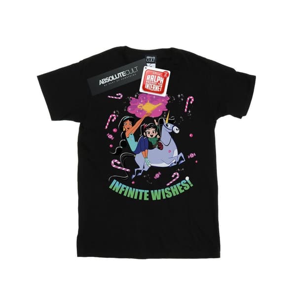 Disney Dam/Tjej Wreck It Ralph Jasmine And Vanellope Boyfriend T-shirt i bomull
