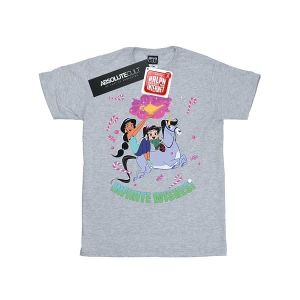 Disney Dam/Tjej Wreck It Ralph Jasmine And Vanellope Boyfriend T-shirt i bomull
