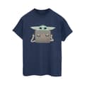 Miniatyrbild 1 av 3: Star Wars Dam/Tjej The Mandalorian Grogu Luggage Boyfriend T-shirt i bomull