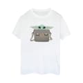 Miniatyrbild 1 av 3: Star Wars Dam/Tjej The Mandalorian Grogu Luggage Boyfriend T-shirt i bomull