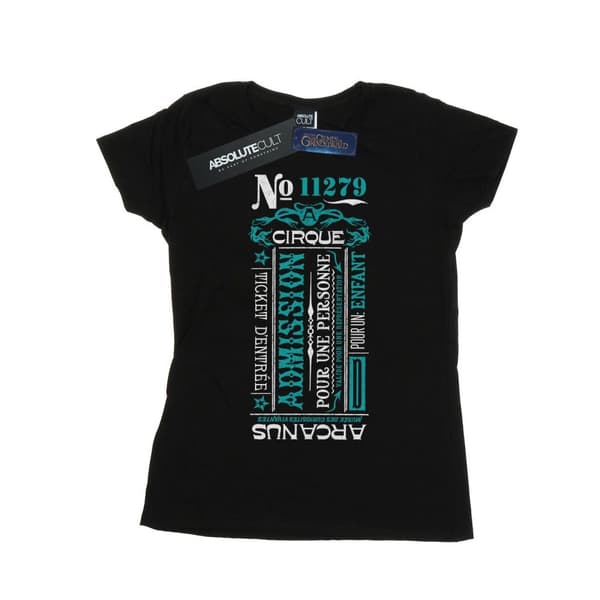 Fantastic Beasts T-shirt i bomull från Cirque Arcanus - dam/dam Black L