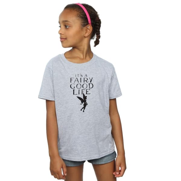 Disney T-shirt i bomull för flickor Tinkerbell Fairy Good Life