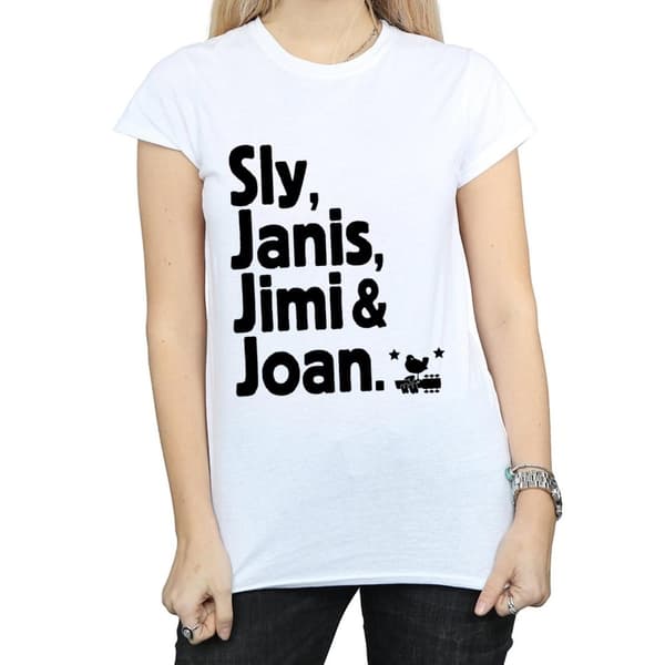 Woodstock Womens/Ladies Legends List Cotton T-Shirt