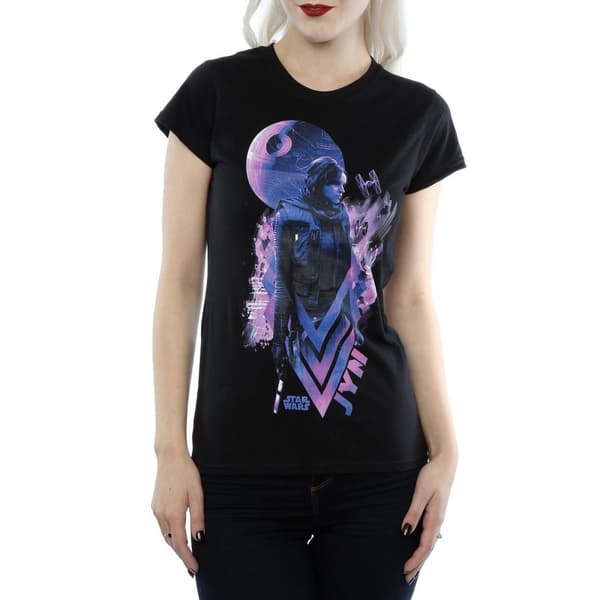 Star Wars Womens/Ladies Rogue One Jyn Death Star Cotton T-Shirt
