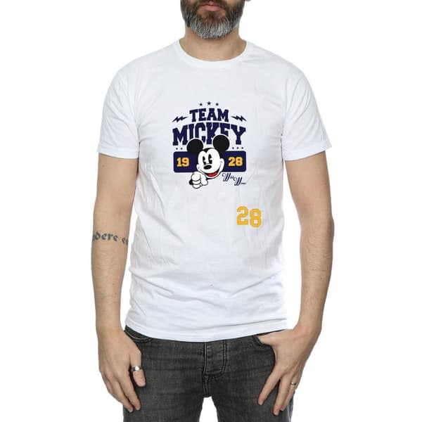 Disney Mens Musse Pigg Team Musse T-shirt