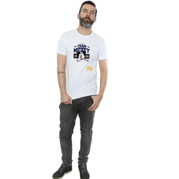 Disney Mens Musse Pigg Team Musse T-shirt