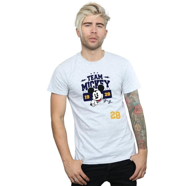 Disney Mens Musse Pigg Team Musse T-shirt