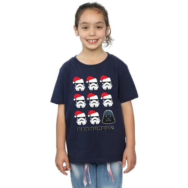 Star Wars Girls Christmas Humbug Cotton T-Shirt
