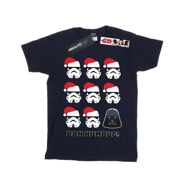 Star Wars Girls Christmas Humbug Cotton T-Shirt Navy Blue 12-13 Years