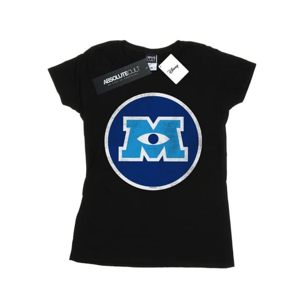 Disney Dam/Tjej - Monsters University - T-shirt i bomull med monsteremblem
