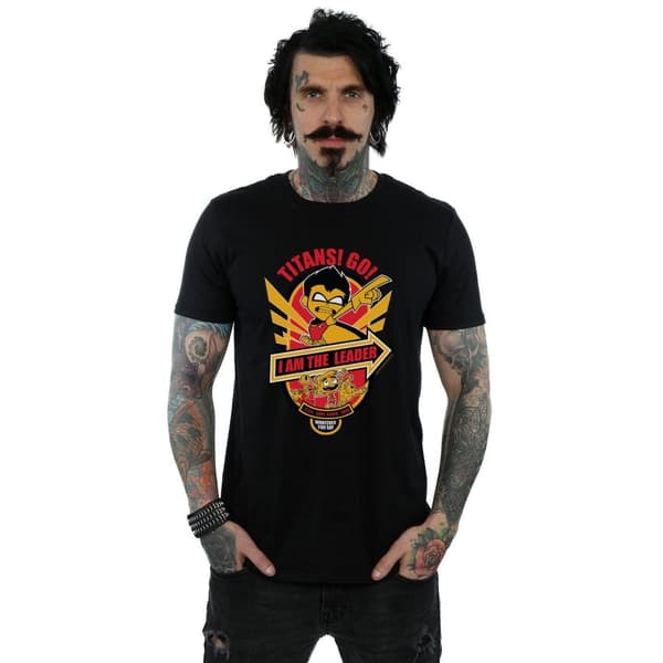 DC Comics Mens Teen Titans Go I Am The Leader T-Shirt