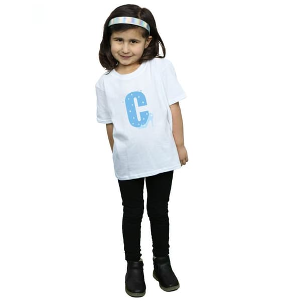 Disney T-shirt i bomull med alfabetet C Is For Cinderella för flickor