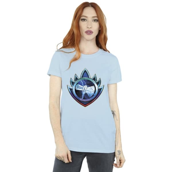 Marvel Womens/Ladies Thor Love And Thunder Stormbreaker Crest Cotton Boyfriend T-Shirt