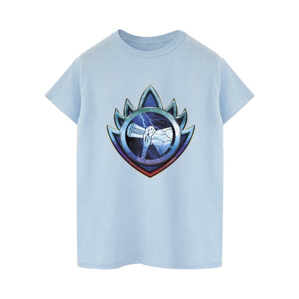 Marvel Womens/Ladies Thor Love And Thunder Stormbreaker Crest Cotton Boyfriend T-Shirt