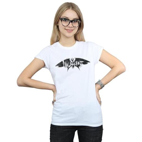 Disney Womens/Ladies Maleficent Mistress Of Evil Wings Silhouette Cotton T-Shirt