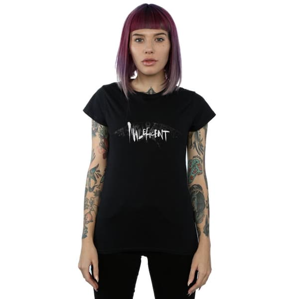 Disney Womens/Ladies Maleficent Mistress Of Evil Wings Silhouette Cotton T-Shirt