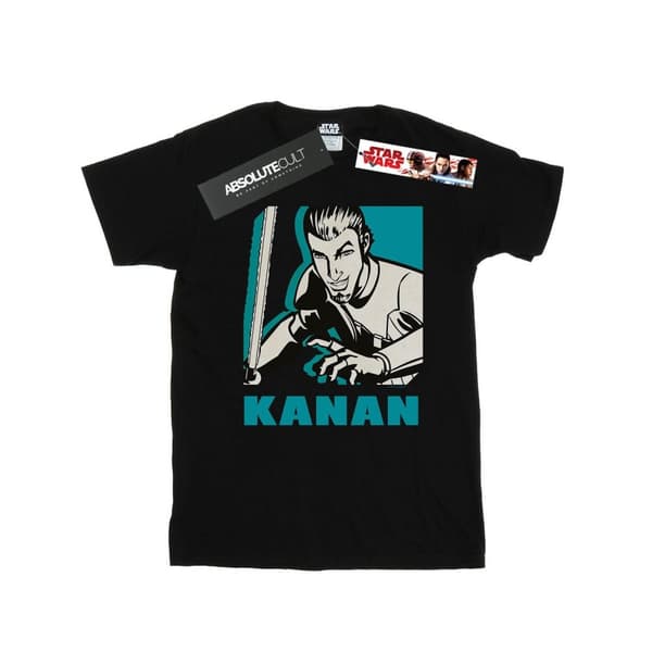 Star Wars Mens Rebels Kanan T-Shirt Black S