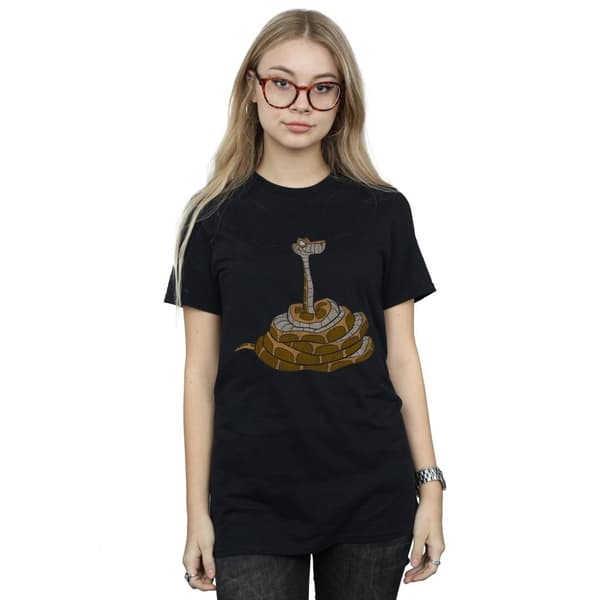 Disney Womens/Ladies The Jungle Book Classic Kaa Cotton Boyfriend T-Shirt