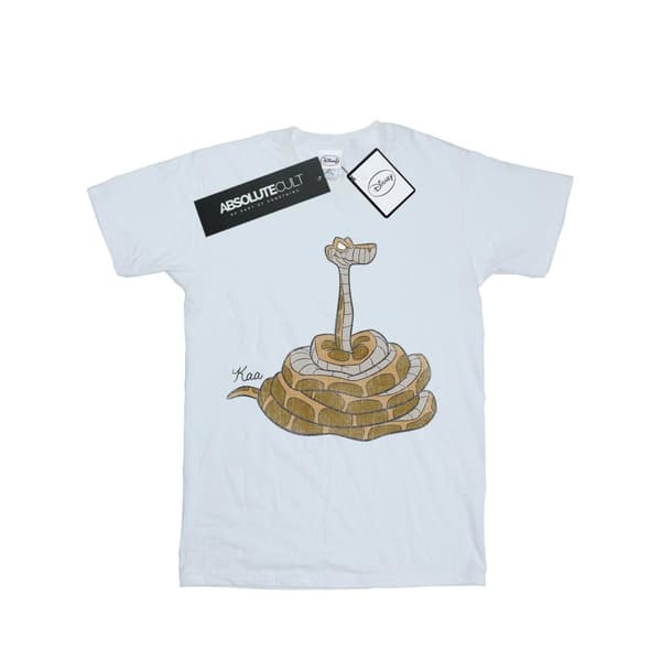 Disney Womens/Ladies The Jungle Book Classic Kaa Cotton Boyfriend T-Shirt