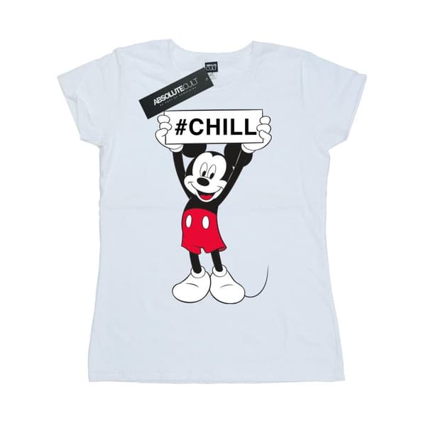 Disney Dam/Tjej Musse Pigg Chill T-shirt i bomull