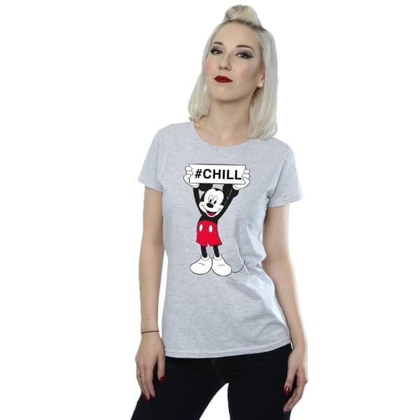 Disney Dam/Tjej Musse Pigg Chill T-shirt i bomull