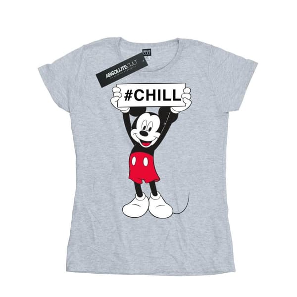 Disney Dam/Tjej Musse Pigg Chill T-shirt i bomull