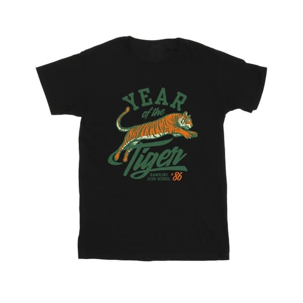 Netflix Mens Stranger Things Hawkins Year of The Tiger 86 T-Shirt