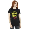 Miniatyrbild 2 av 4: Netflix Dam/kvinnor Stranger Things You Better Run Boyfriend T-shirt i bomull