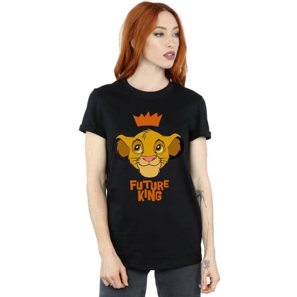 Disney Dam/Tjej Lejonkungen Simba Framtida Kung Boyfriend T-shirt i bomull