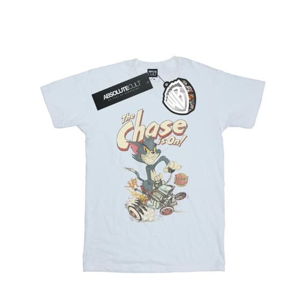 Tom And Jerry T-shirt i bomull för flickor - The Chase Is On