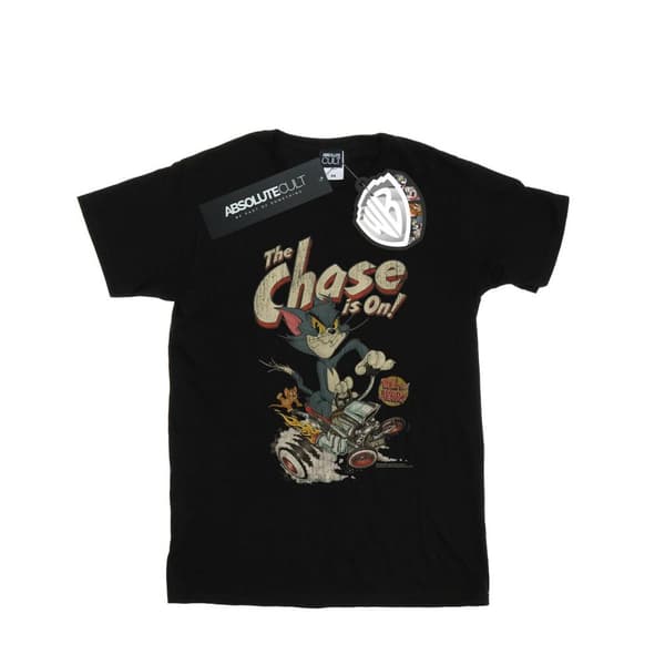 Tom And Jerry T-shirt i bomull för flickor - The Chase Is On