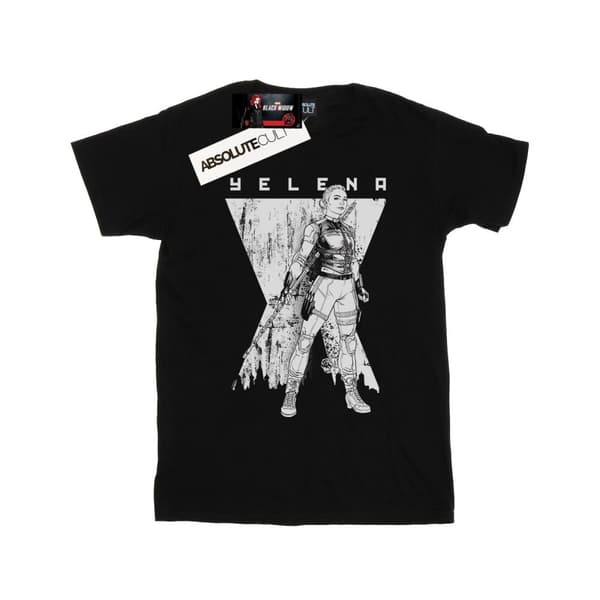 Marvel Black Widow Movie Yelena Romanoff Mono bomulls-T-shirt för flickor