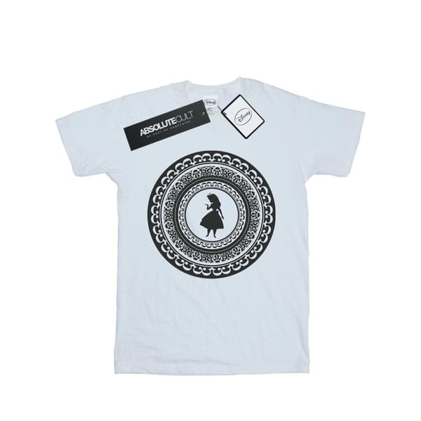 Disney Womens/Ladies Alice In Wonderland Circle Cotton Boyfriend T-Shirt