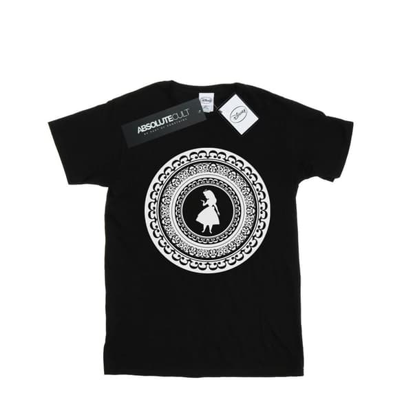 Disney Womens/Ladies Alice In Wonderland Circle Cotton Boyfriend T-Shirt