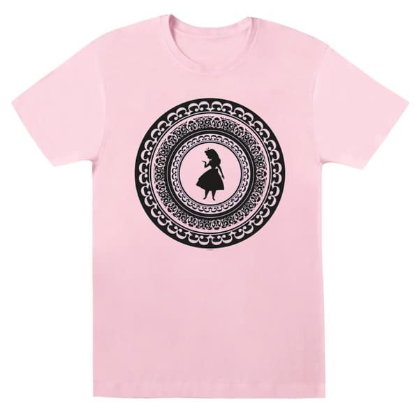Disney Womens/Ladies Alice In Wonderland Circle Cotton Boyfriend T-Shirt