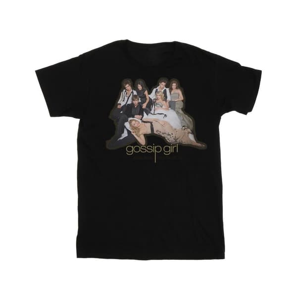 Gossip Girl Boyfriend-t-shirt i bomull för damer/kvinnor - Group Pose