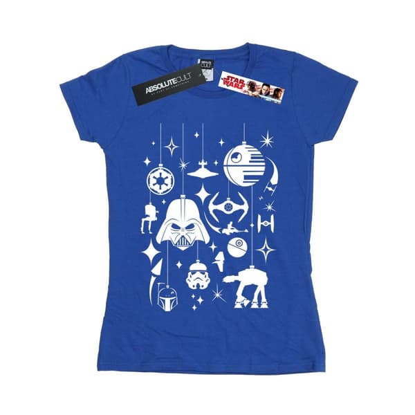 Star Wars Womens/Ladies Christmas Decorations Cotton T-Shirt