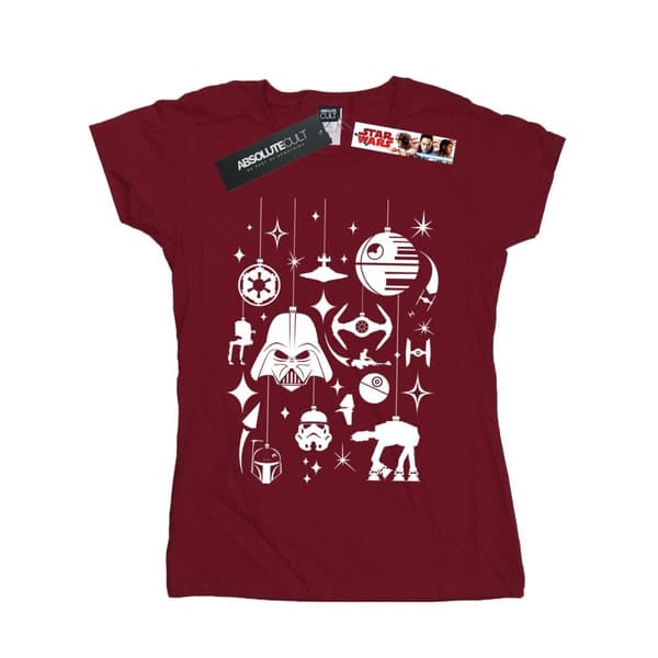 Star Wars Womens/Ladies Christmas Decorations Cotton T-Shirt